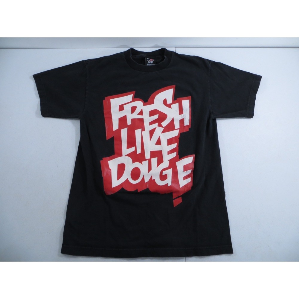 Vintage The Freshness Fresh Like Doug E 80's 90's Hip Hop Rap T-Shirt Medium